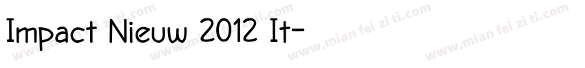 Impact Nieuw 2012 It字体转换